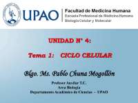 Ciclo Celular Biología semana 13