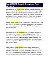 Sports Franchise Ownership and Management