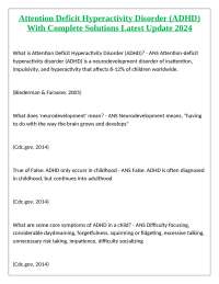 Attention Deficit Hyperactivity Disorder (ADHD): Understanding and Managing the Condition