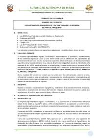 TERMINOS DE REFERENCIA PARA BATIMETRIA