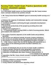 Community Health Nursing and Public Health Practices