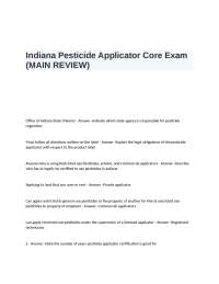 Pesticide Formulations and Application