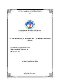 tiểu luận triet hoc maxlenin
