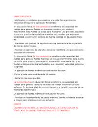 fuerza como capacidad fisica