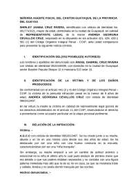 Ejemplo de Denuncia por Violación