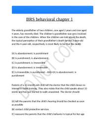 BRS behavioral chapter 1 2024/2025 Detailed Questions And Expert Answers