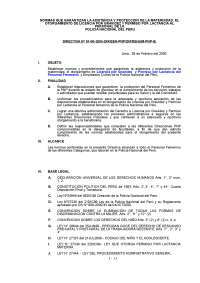 Normas de Asistencia y Protección Materna para la PNP