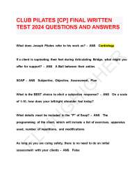 Pilates Test Questions and Answers: A Comprehensive Guide to Contrology