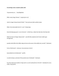 Parasitology review complete update 2024
