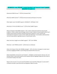 AR 600-20: Army SHARP | Actual Questions and Answers Latest Updated 2024/2025 (Graded A+)