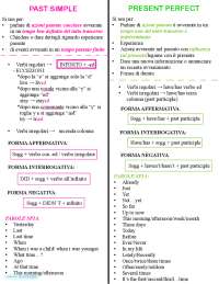 Differenza tra past simple e present perfect