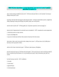 MSF Practice Questions | Actual Questions and Answers Latest Updated 2024/2025 (Graded A+)