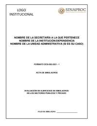 Formato para evaluar simulacros