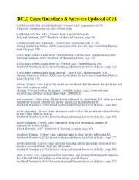 IBCLC Exam Questions & Answers Updated 2024