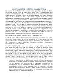 RIASSUNTO DI COSTELLAZIONE MATERNA