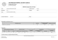 Relatório de Percurso Curricular em Gestão de Serviços de Saúde - UFMG