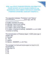 AESC 2050 FINAL EXAM QUESTIONS AND PRACTICE EXAM NEWEST ACTUAL EXAM COMPLETE 250 QUESTIONS