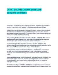 DFMC 24A Mid-Course exam with complete solutions