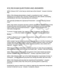 ICS 200 Exam Questions and Answers: A Comprehensive Guide to Incident Command System