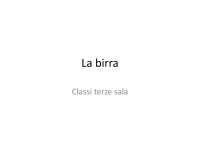 La Birra: Definizione, Produzione e Classificazione