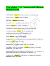 C784 Module 7(120 Questions and Solutions) 2024 final exam