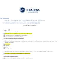 PANIERE ANTROPOLOGIA CULTURALE E PROCESSI DI GLOBALIZZAZIONE E-CAMPUS MASTER L2