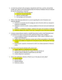 Multiple Choice Questions on Human Physiology and Pathology