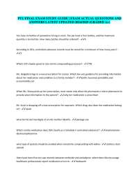 PTU FINAL EXAM STUDY GUIDE | EXAM ACTUAL QUESTIONS AND ANSWERS LATEST UPDATED 2024/2025 (G