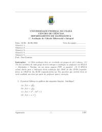 prova calculo na ufc
