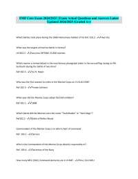 FMF Core Exam 2024/2025 | Exam Actual Questions and Answers Latest