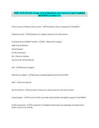 FMF ACE EXAM | Exam Actual Questions and Answers Latest Updated 2024/2025 (Graded A+)