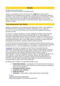 Relés: Funcionamento, Aplicações e História