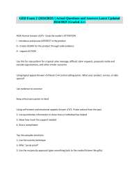 GED Exam 2 (2024/2025) | Actual Questions and Answers Latest Updated 2024/2025 (Graded A+)
