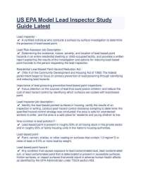 Lead-Based Paint Hazards and Exposure