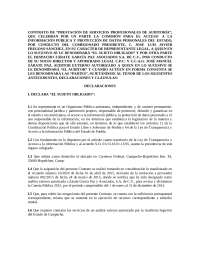 Contrato de Auditoría para la Cuenta Pública 2015