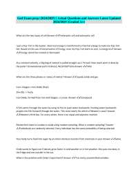 Ged Exam prep (2024/2025) | Actual Questions and Answers Latest Updated 2024/2025 (Graded