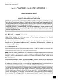 Casos prácticos Derecho Administrativo II - Maria Josefa Alonso Más