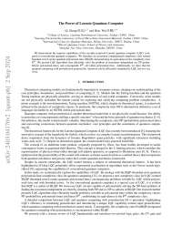 Lorentz Quantum Computers: Exploring a Novel Computational Model