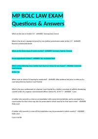 MP BOLC LAW EXAM Questions & Answers