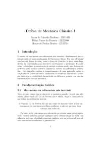 Defesa de Mecânica Clássica I: Exercícios e Explicações
