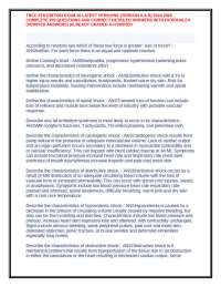 Characteristics of Shock and Increased Intracranial Pressure