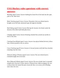 Ice Hockey Officiating Signals and Penalties