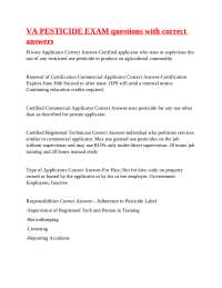 Certified Commercial Applicator and Registered Technician Responsibilities