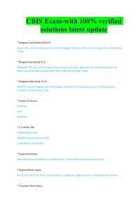 CBIS Exam-with 100% verified solutions latest update