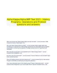 Alpha Kappa Alpha Sorority: History, Programs, Operations and Protocol