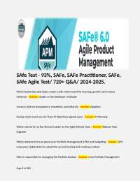 SAFe Agile Methodology: Concepts, Roles, and Practices