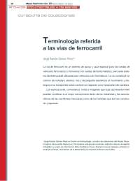 Glosario Ilustrado de Terminología Ferroviaria - Prof. Montero