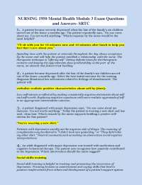 Nursing Interventions for Patients with Mental Health Disorders