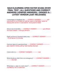 Diving Safety and First Aid