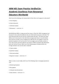ARM 401 Exam Practice: Verified for Academic Excellence